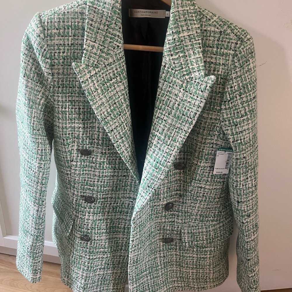Simons Green Tweed Blazer